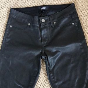 Paige Coated Denim Skinny Jeans